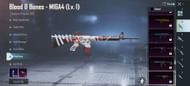 The Blood and Bones M16A4 weapon skin (Image via Krafton)